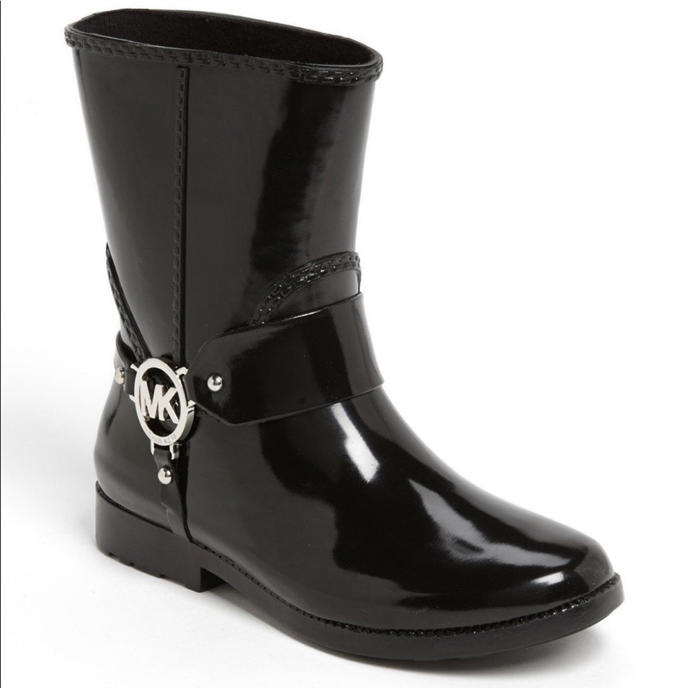 Michael Kors Black Short Rain Boots